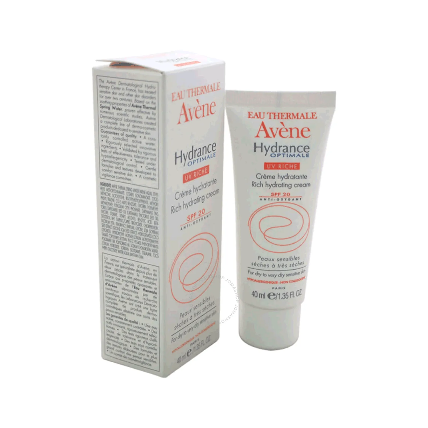 أفين هيدرانس اوبتيمال كريم كثيف بمعامل حماية 20 40مل