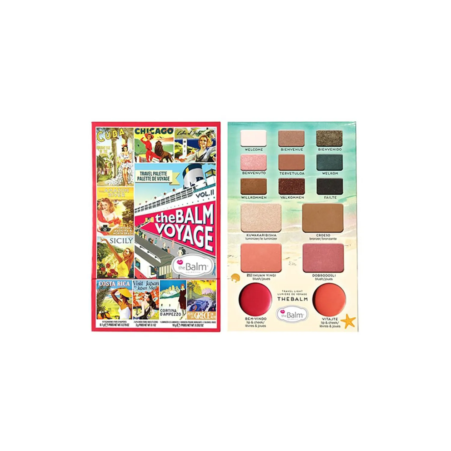 ذا بالم فوياج لوح الوجه متعدد الألوان إصدار 2