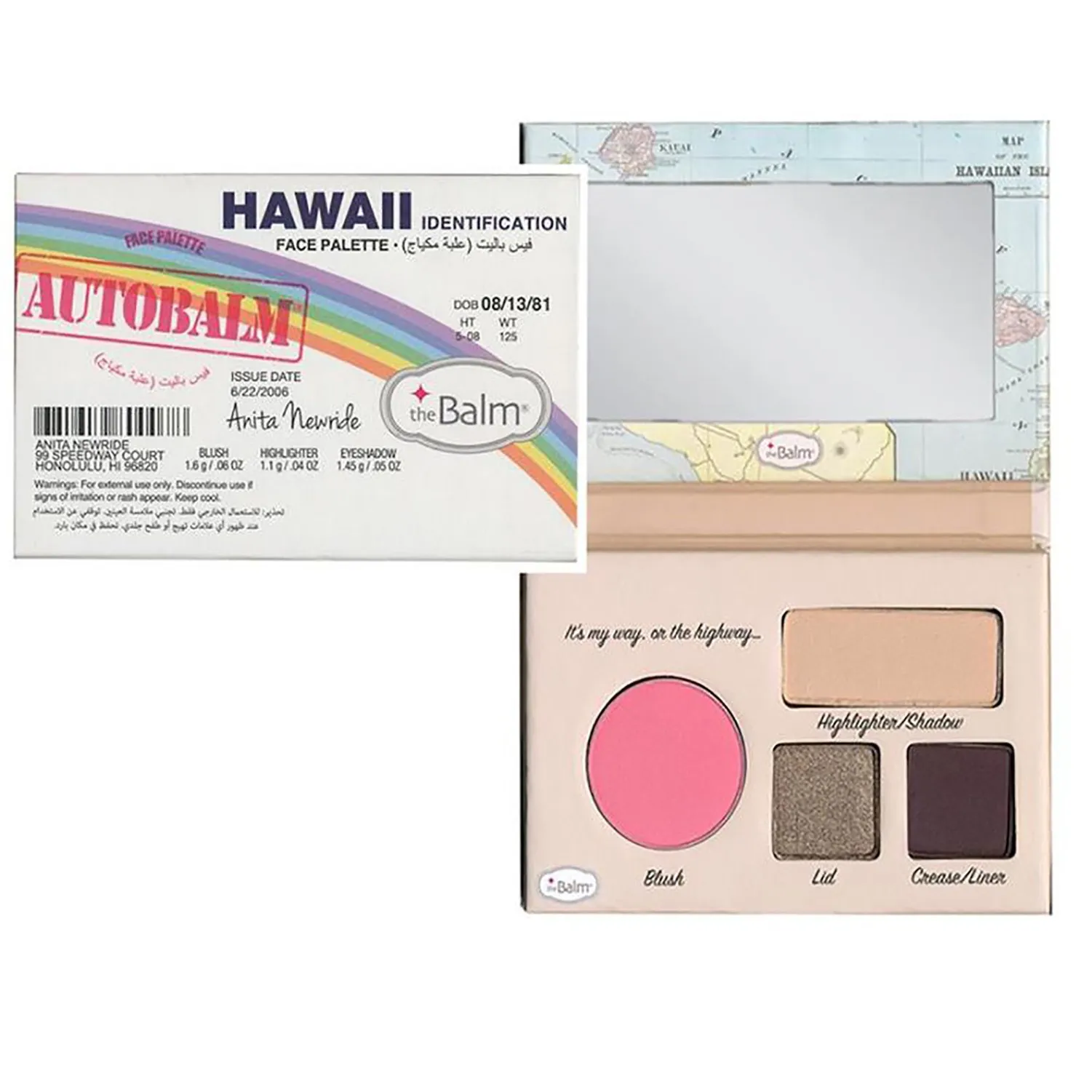 ذا بالم اوتو بالم هاواي لوح الوجه متعدد الألوان