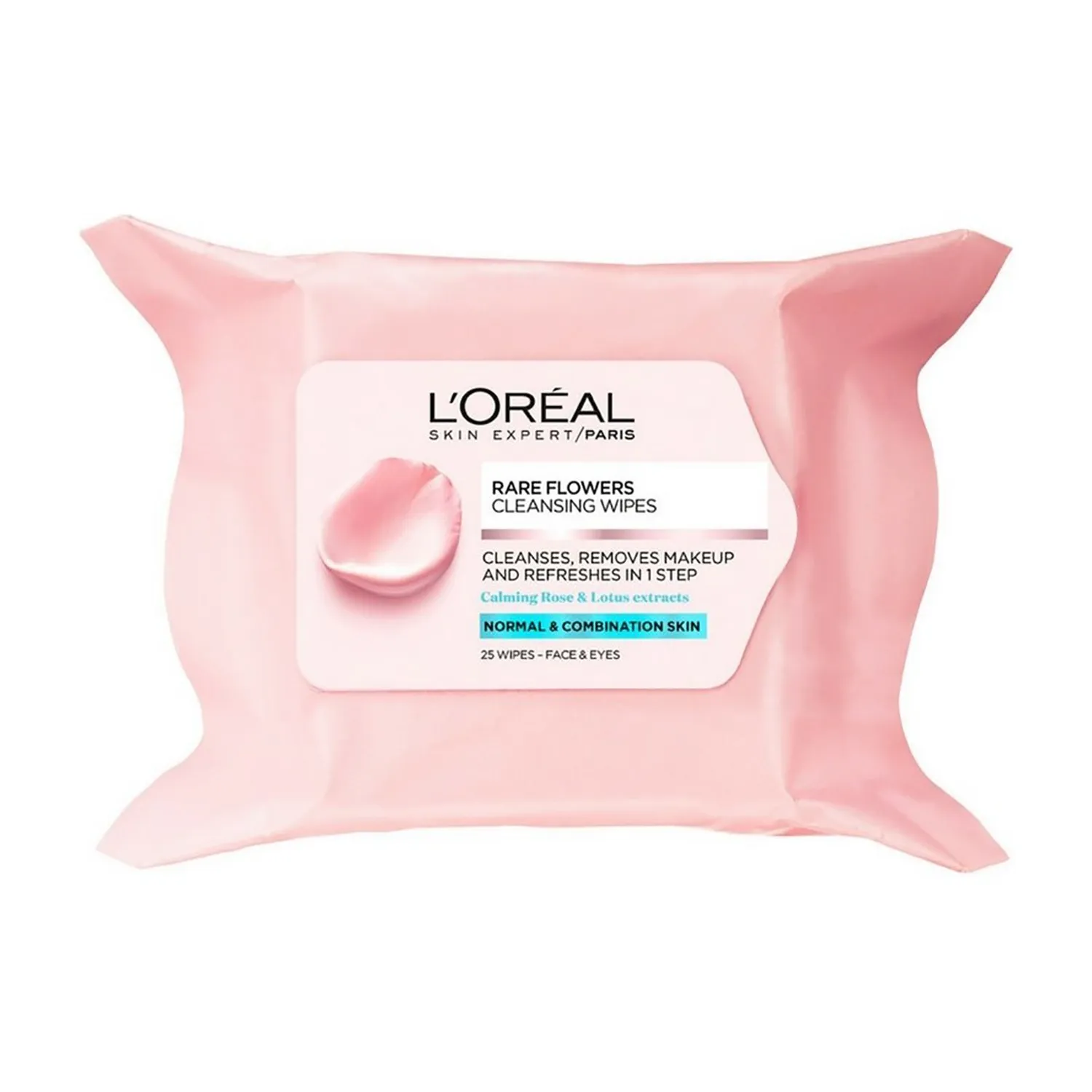 لوريال باريس الزهور النادرة مناديل منظفة للبشرة العادية للمختلطة