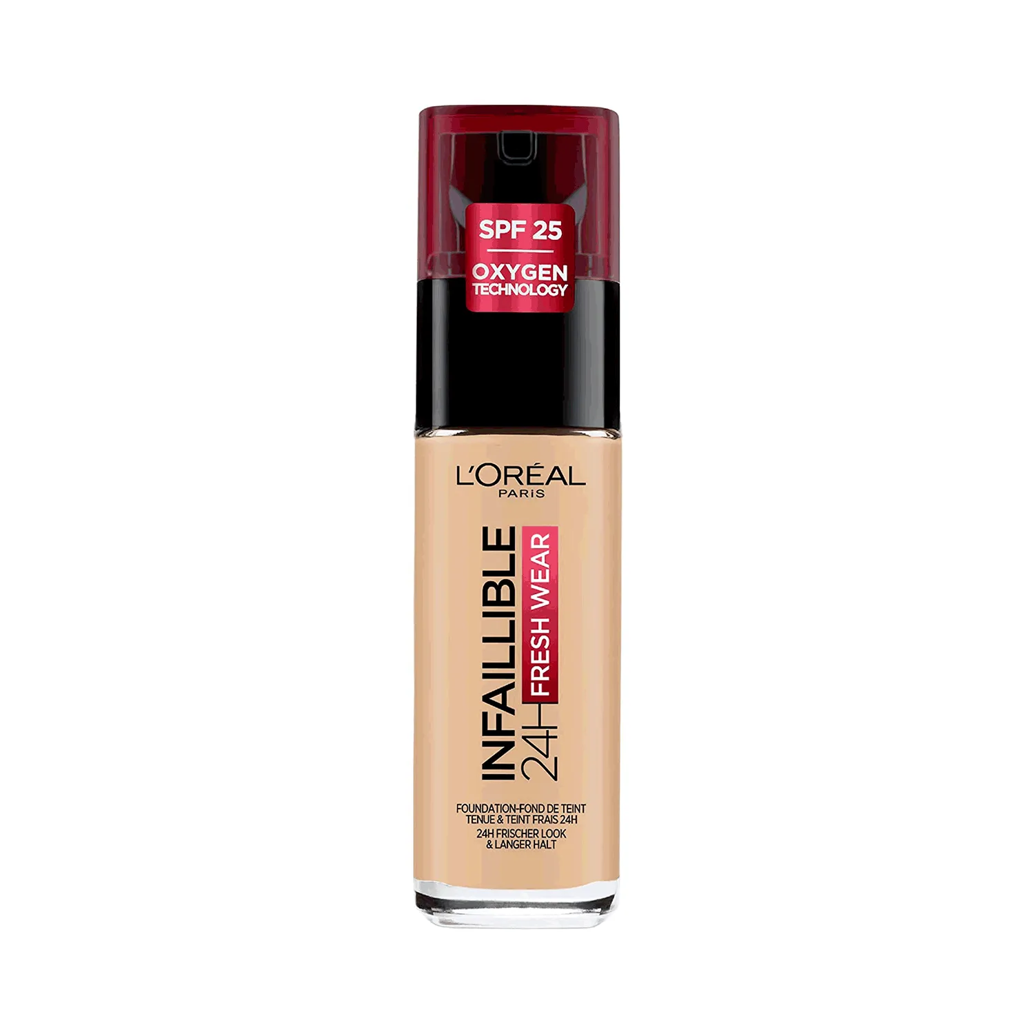 لوريال انفاليبل كريم اساس سائل يدوم 24 ساعة رقم 225