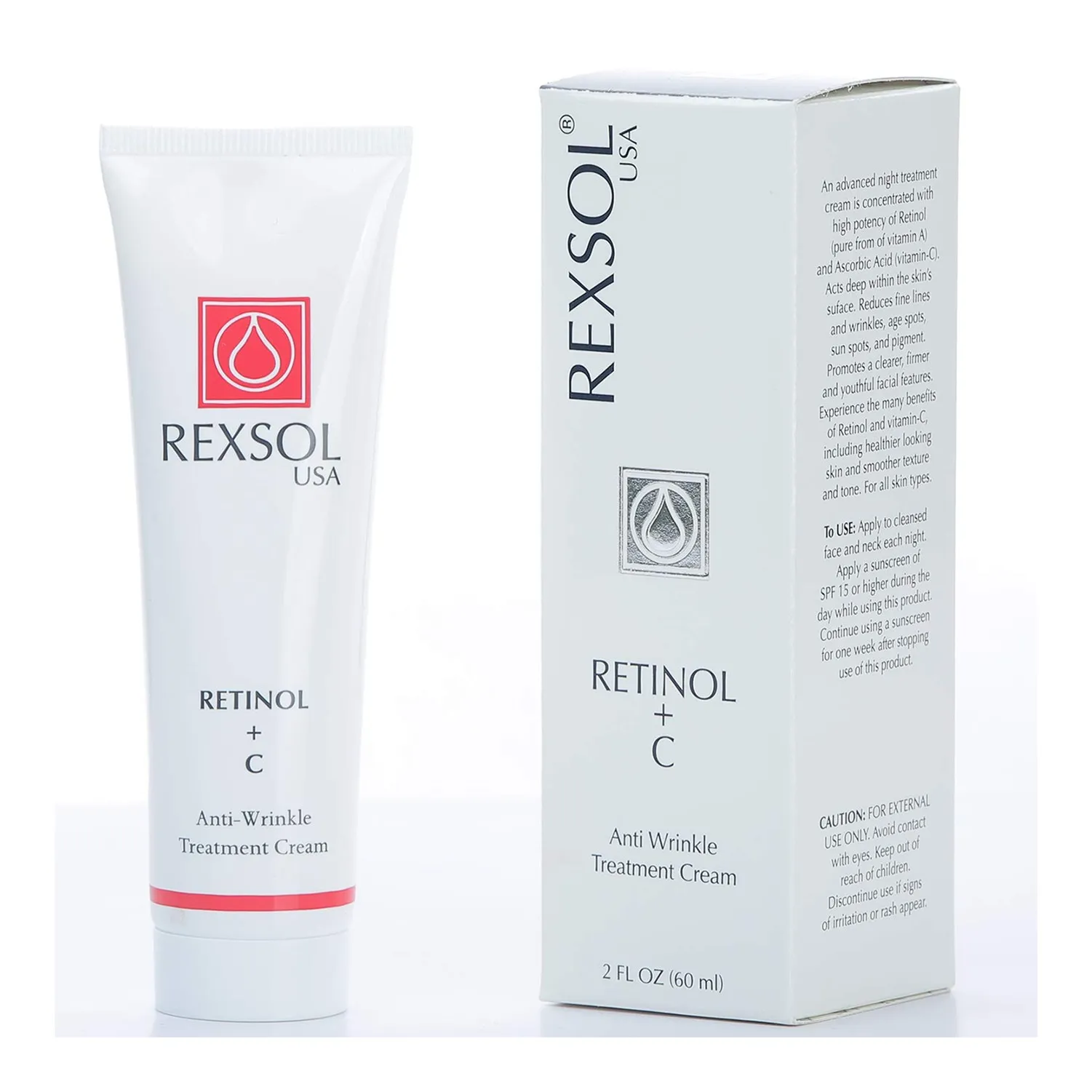 ريكسول ريتينول+فيتامين سي كريم مزيل التجاعيد 60مل