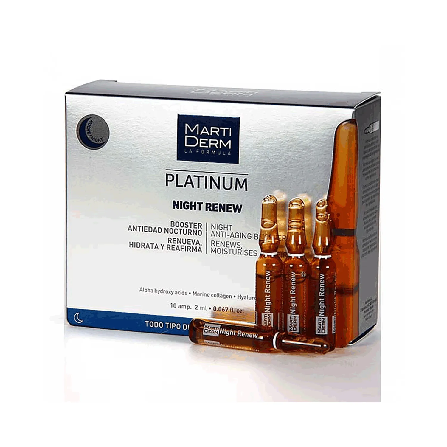 مارتيديرم بلاتينيوم نايت رينيو أمبول 10x2مل