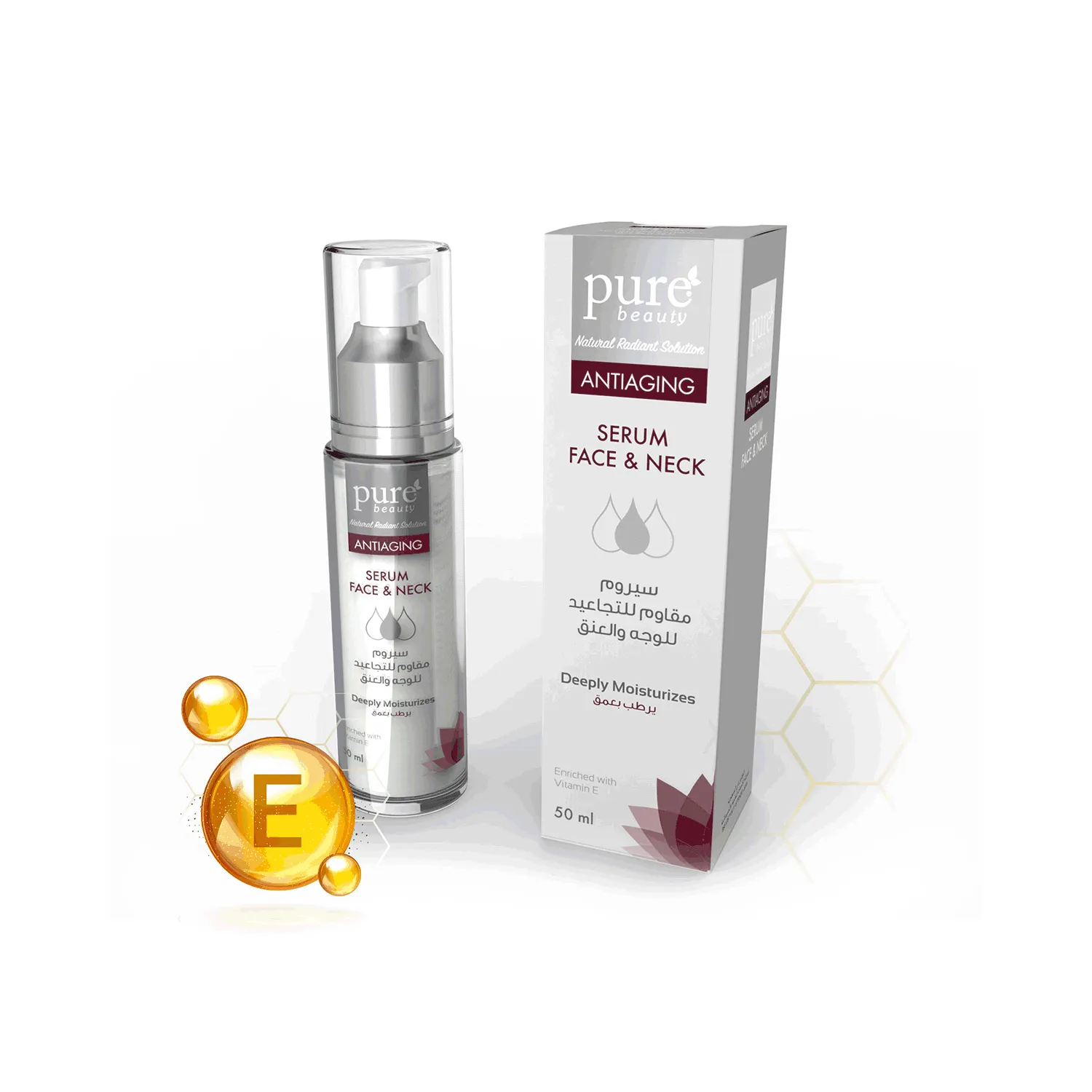 بيور بيوتي سيروم شد الوجه والعنق مقاوم التجاعيد 50مل