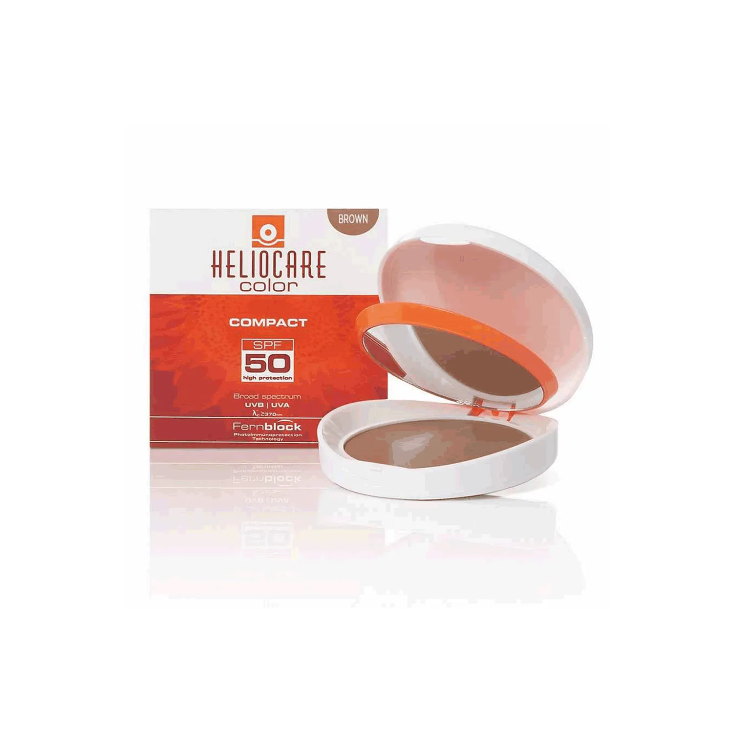 هيليوكير spf 50 بودر مضغوط عادي للحماية من الشمس (البنى) 10جم