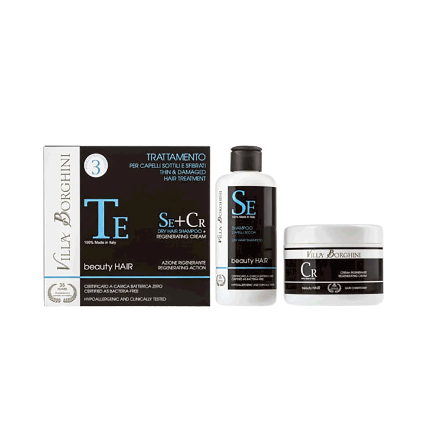 فيلا بورجينى علاج الشعر التالف (شامبو+كريم)