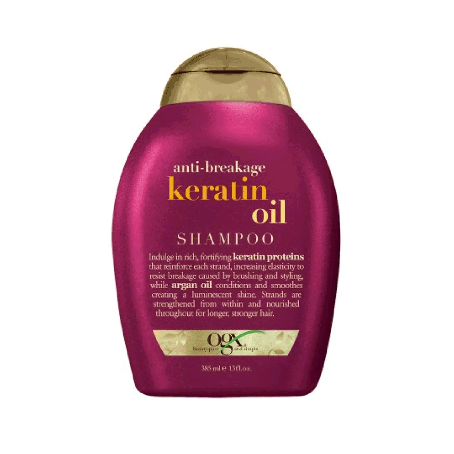 أو جى أكس شامبو لمقاومة التكسر بزيت الكيراتين 385مل