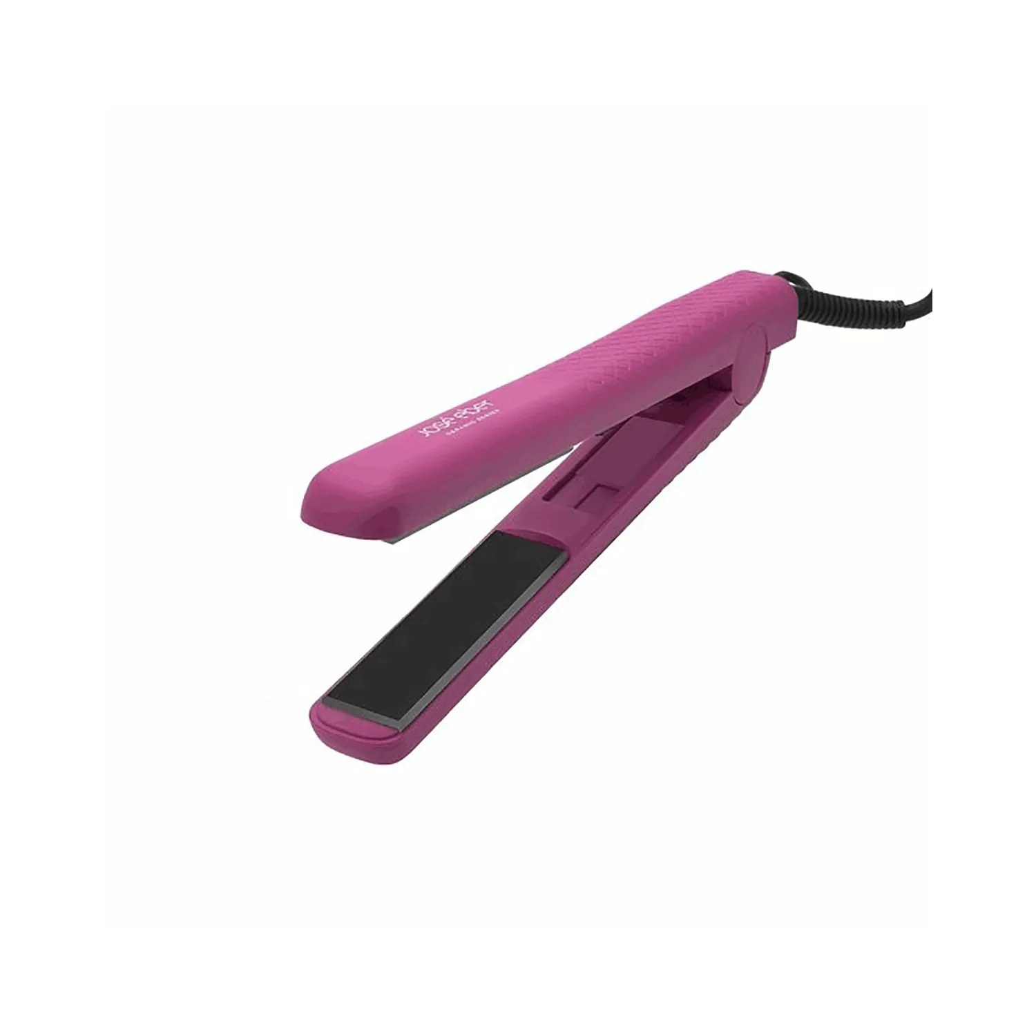 جوسي ايبر فرشاة مكواة فرد الشعر مطلية بالكروم لون وردي