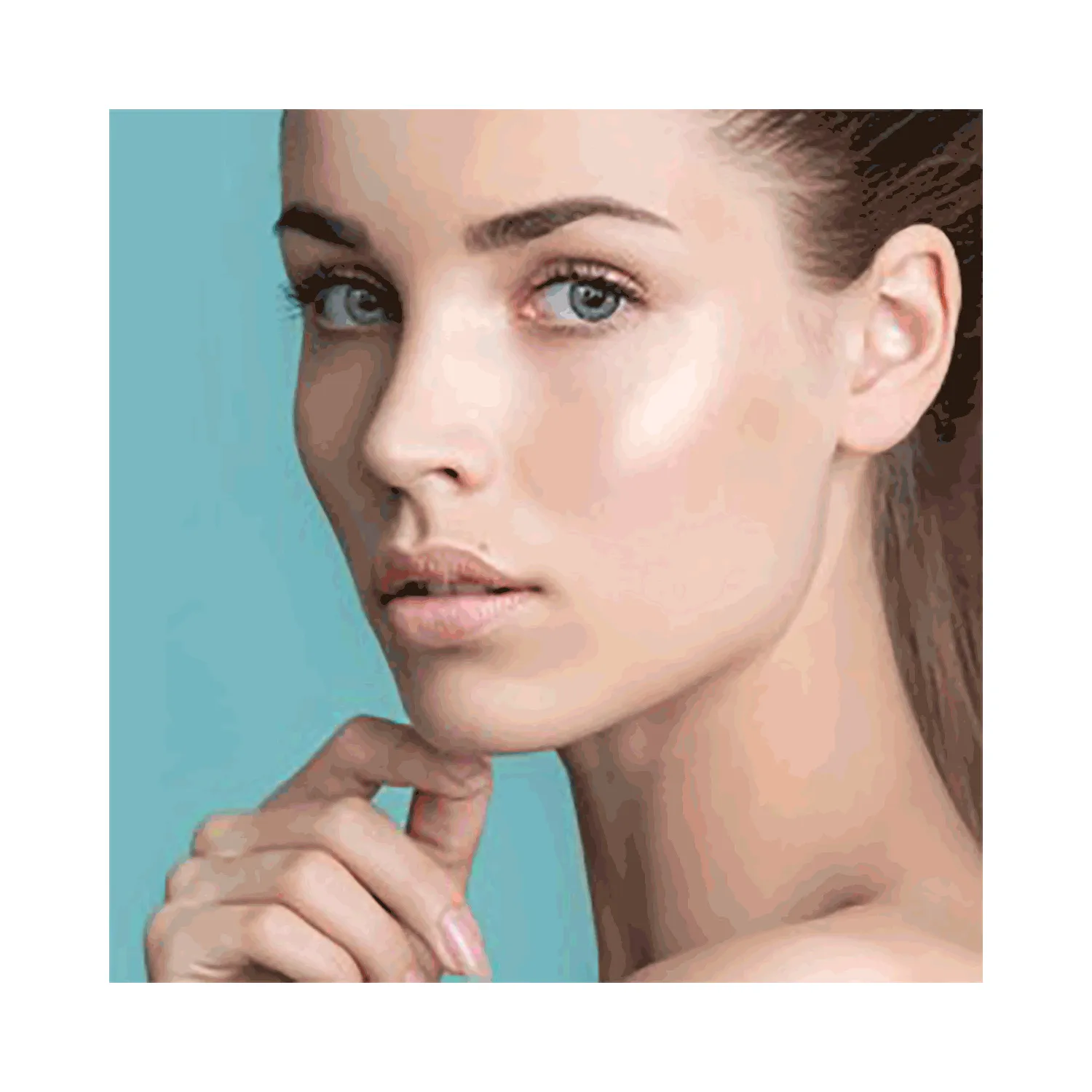 أدور عدسات لاصقة تجميلية أزرق بلانو لؤلؤي