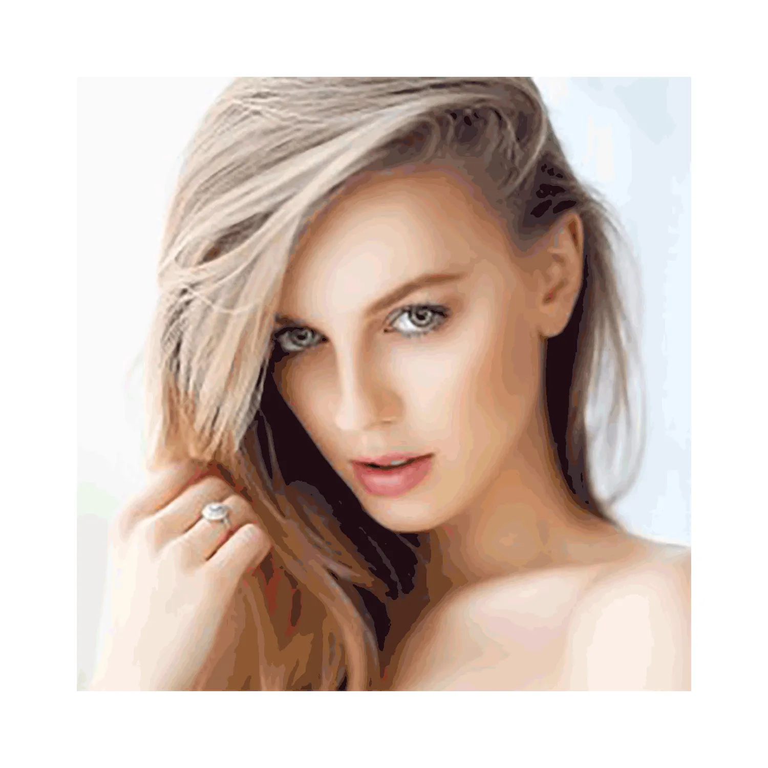 أدور عدسات لاصقة تجميلية أصفر بلانو لؤلؤي