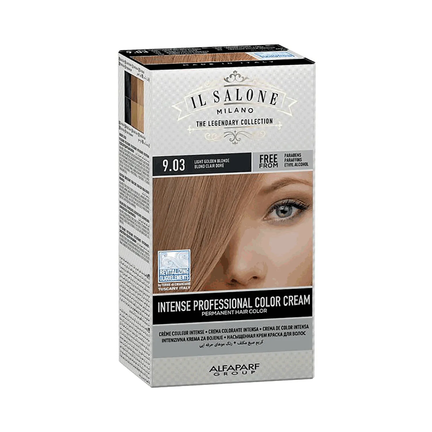 إل صالون صبغة دائمة بالبروتين لون أشقر ذهبي فاتح 9.03