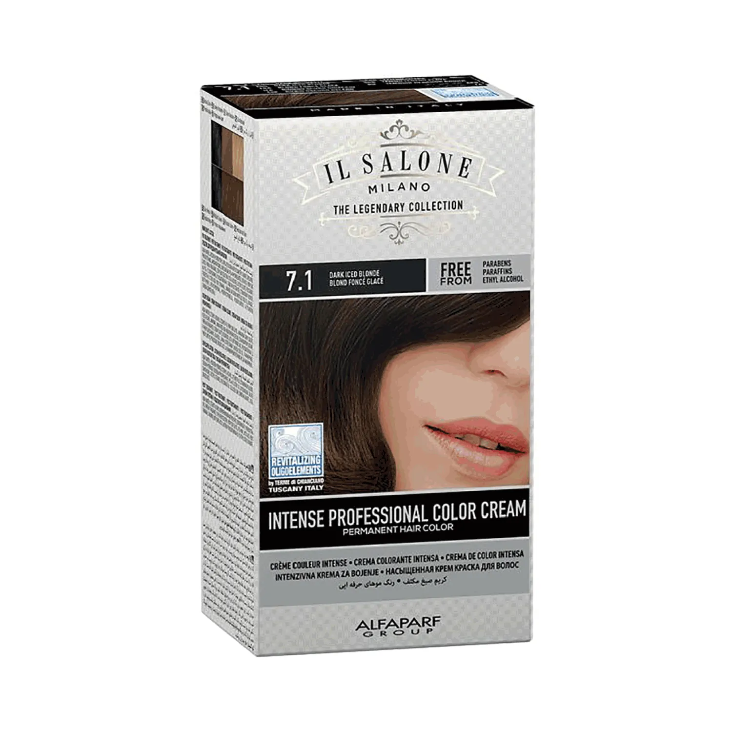 إل صالون صبغة دائمة بالبروتين لون اشقر غامق ثلجي 7.1