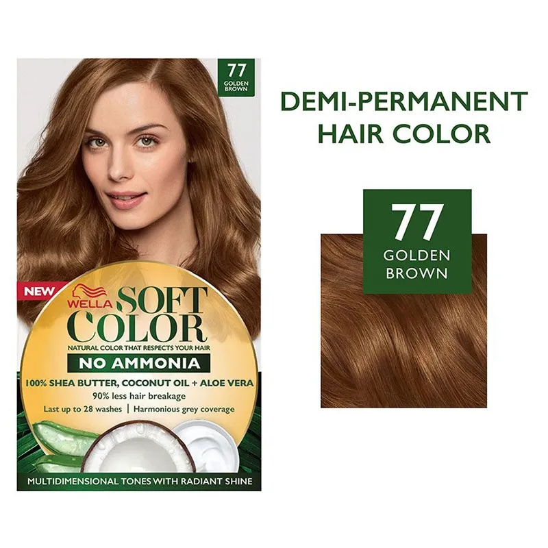 ويلا سوفت كولور 77 صبغة شعر بني ذهبي