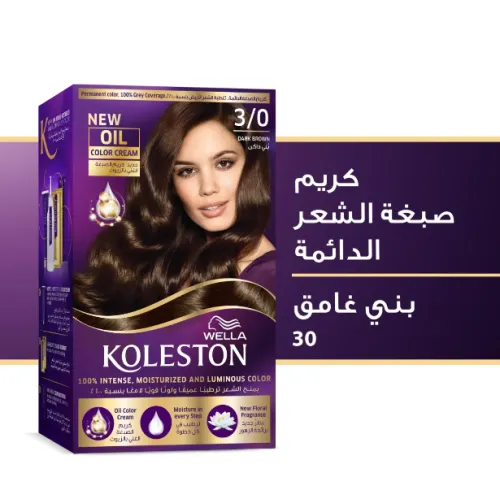 ويلا كوليستون عبوة كريم 3/0 صبغه الشعر بني غامق