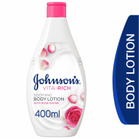 جونسون فيتا ريتش لوشن الجسم مهدئ بماء الورد 400مل