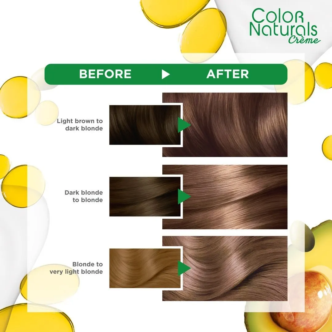 غارنييه كولور ناتشرلز كريم 7N صبغة شعر أشقر غامق طبيعي