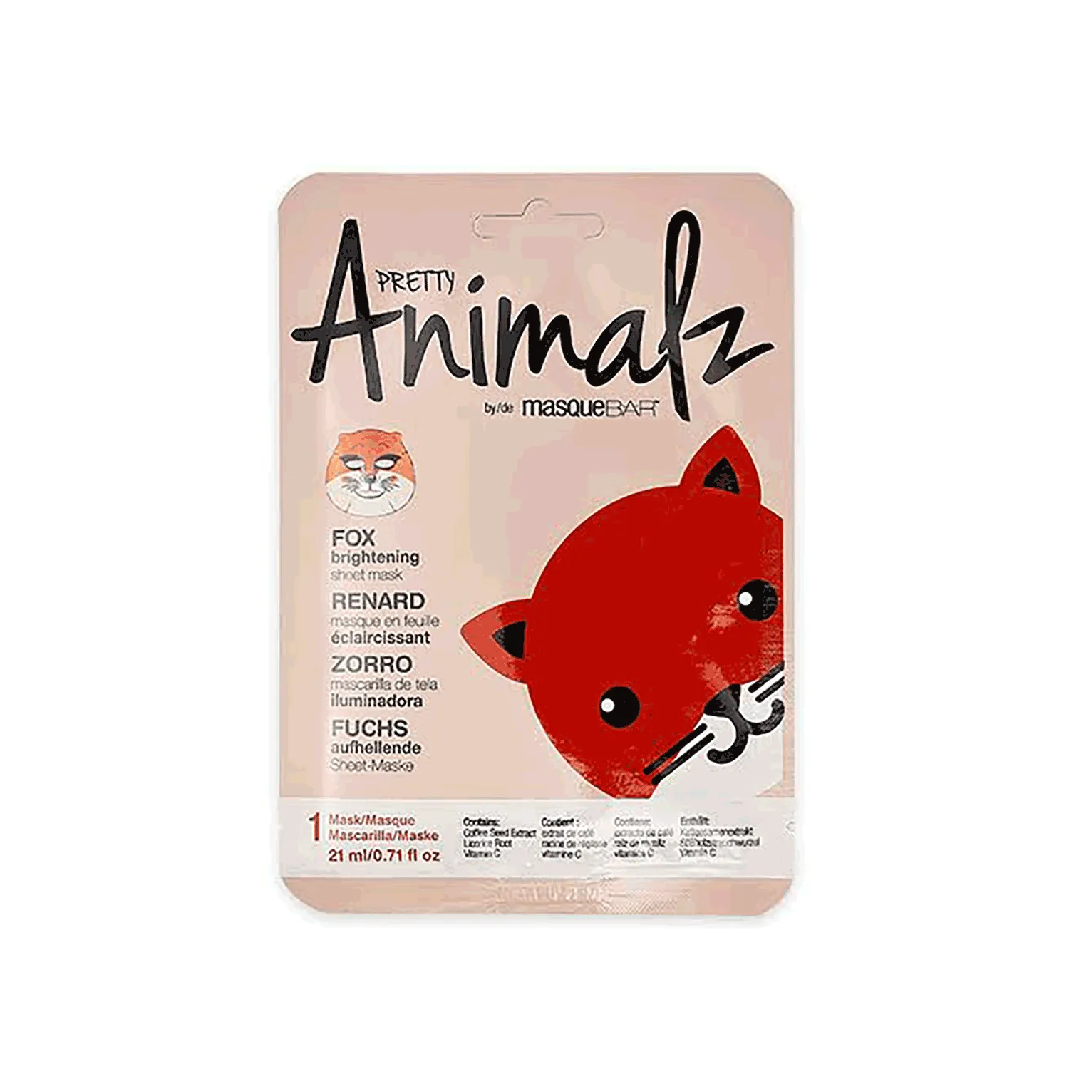 بريتى انيمالز قناع بار لتفتيح البشرة الثعلب 21مل