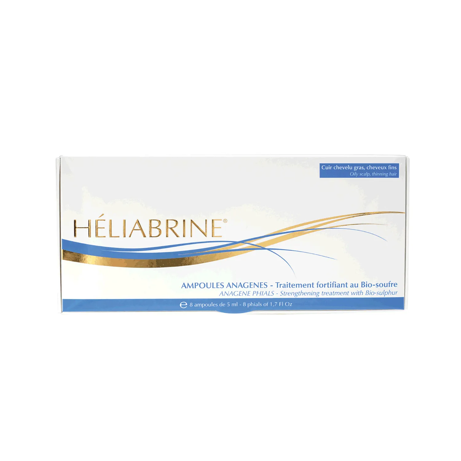 هيليابرين أمبولات أناجين لمعالجة وتقوية الشعر شفاف 8x5مل