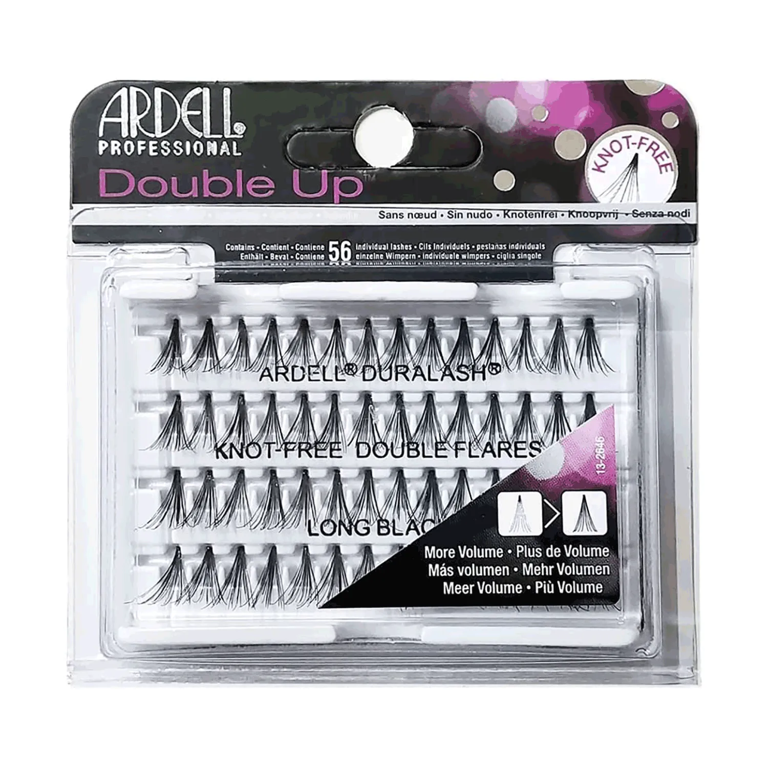 ارديل رموش غير مربوطة سوداء طويلة 