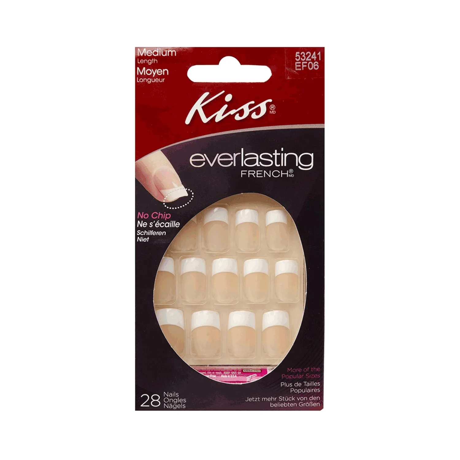 كيس أظافر ايفرلاستنج فرنش وسط 28اس EF06