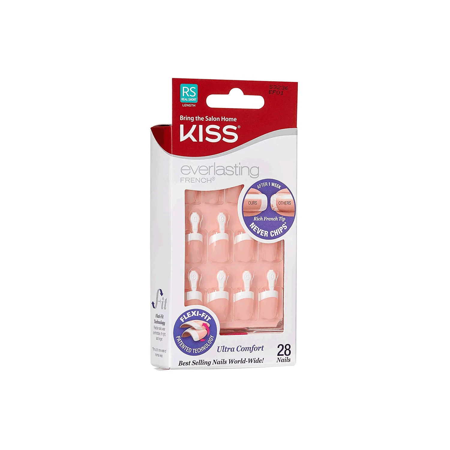 كيس أظافر ايفرلاستنج فرنش قصير 28اس EF01