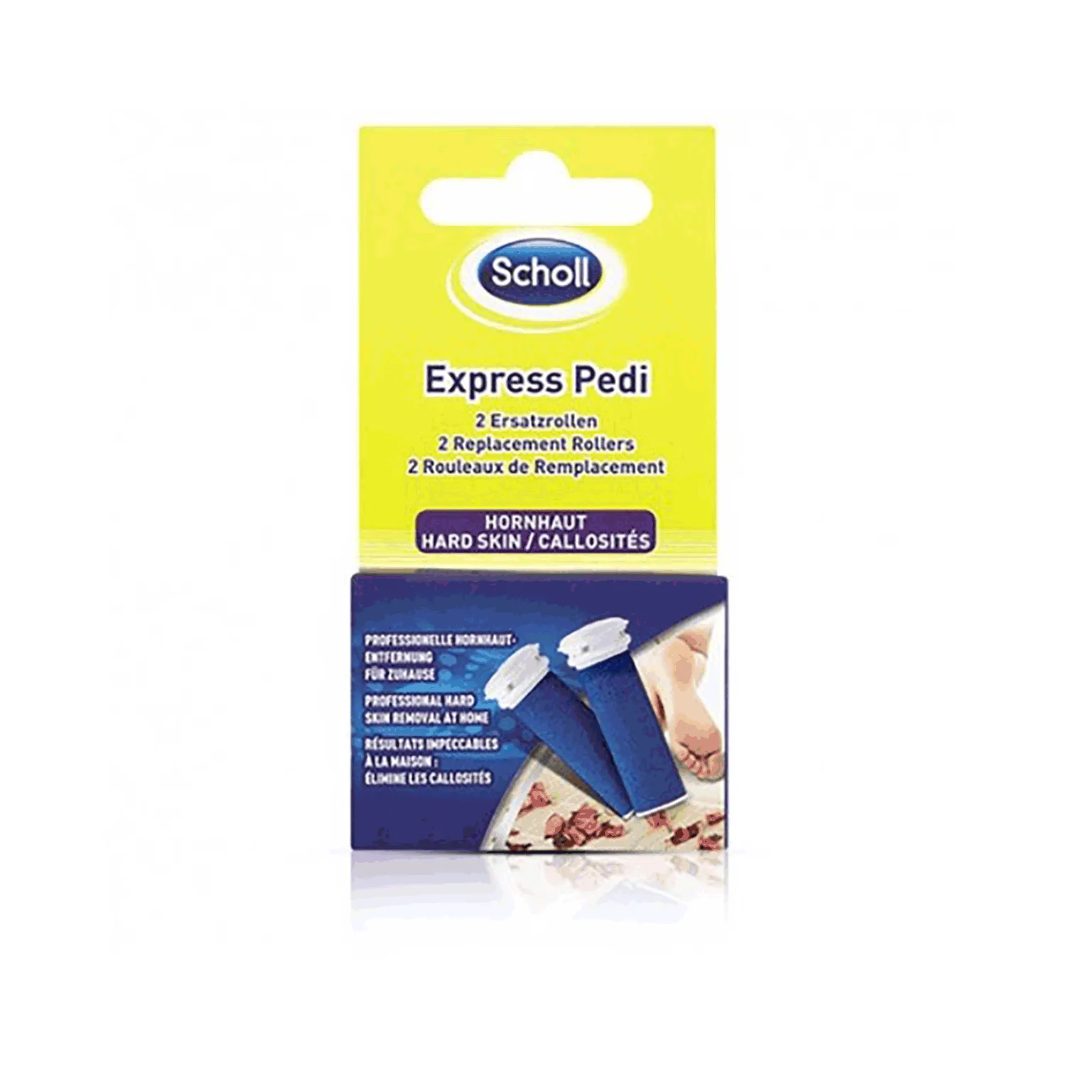 شول بكرات إزالة الجلد الميت بحبيبات الألماس 2قطعة