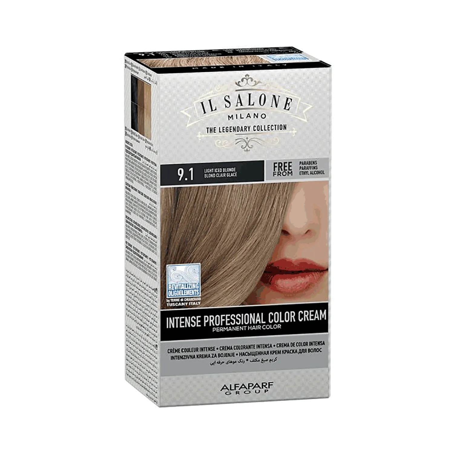 إل صالون صبغة دائمة بالبروتين لون أشقر ثلجي فاتح 9.1