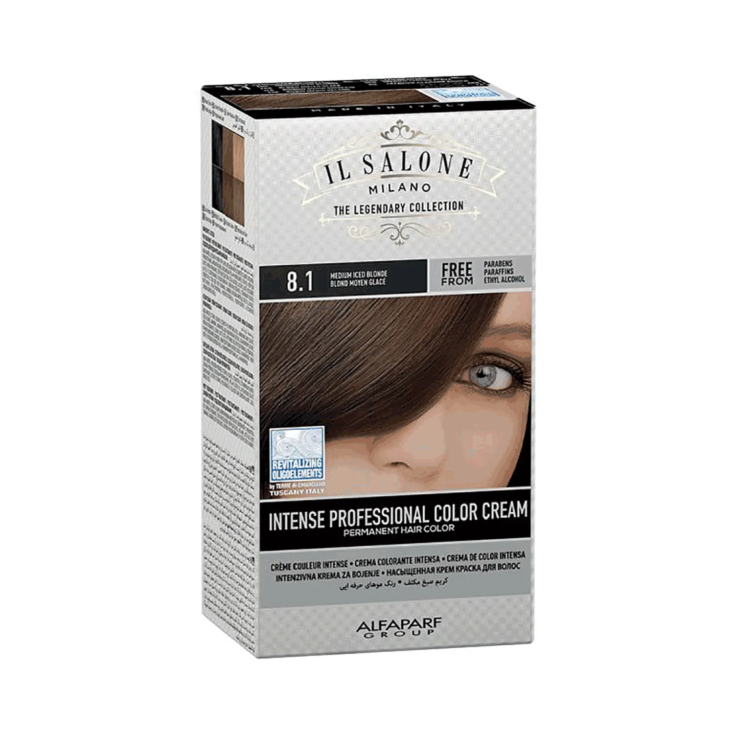 إل صالون صبغة دائمة بالبروتين لون أشقر ثلجي متوسط 8.1