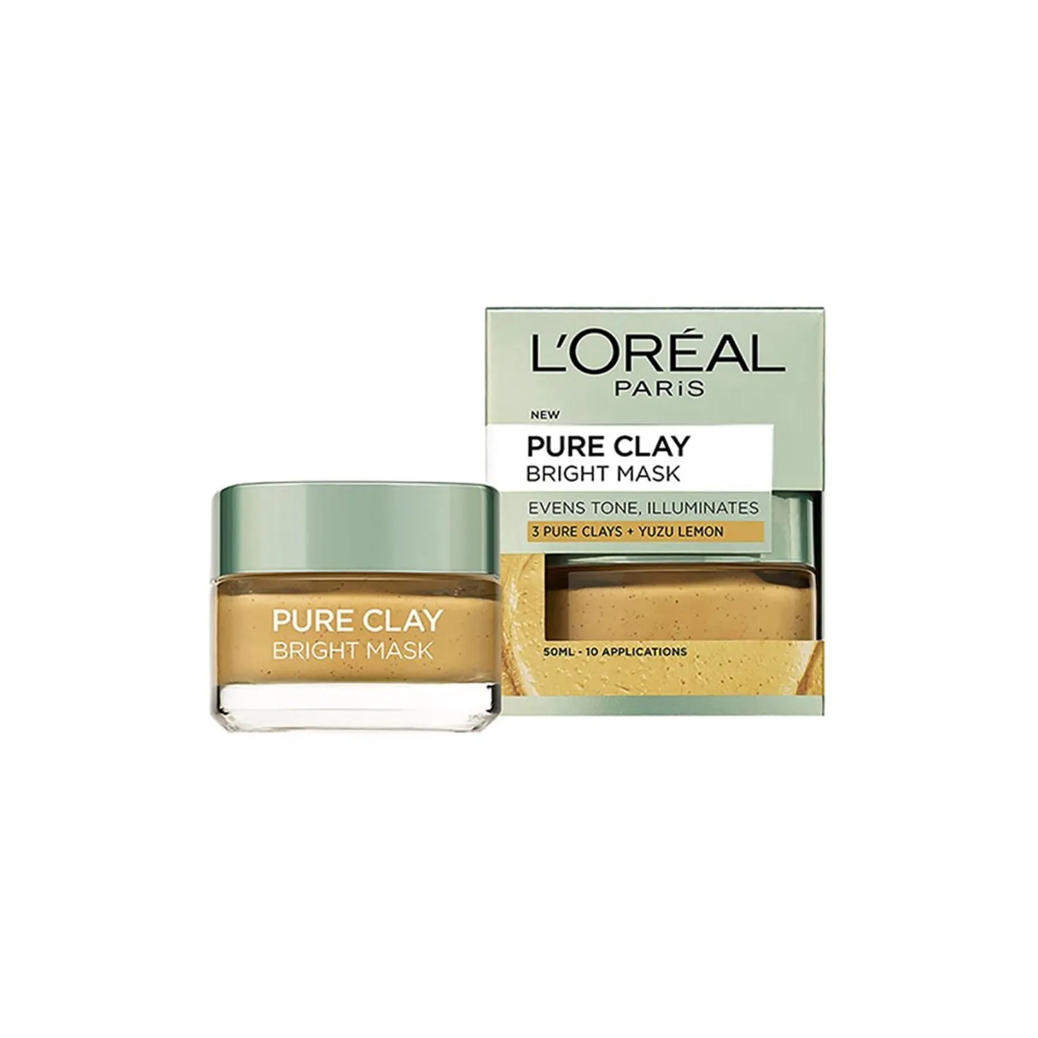 لوريال بيور كلاي ماسك توحيد و تفتيح البشرة 50مل