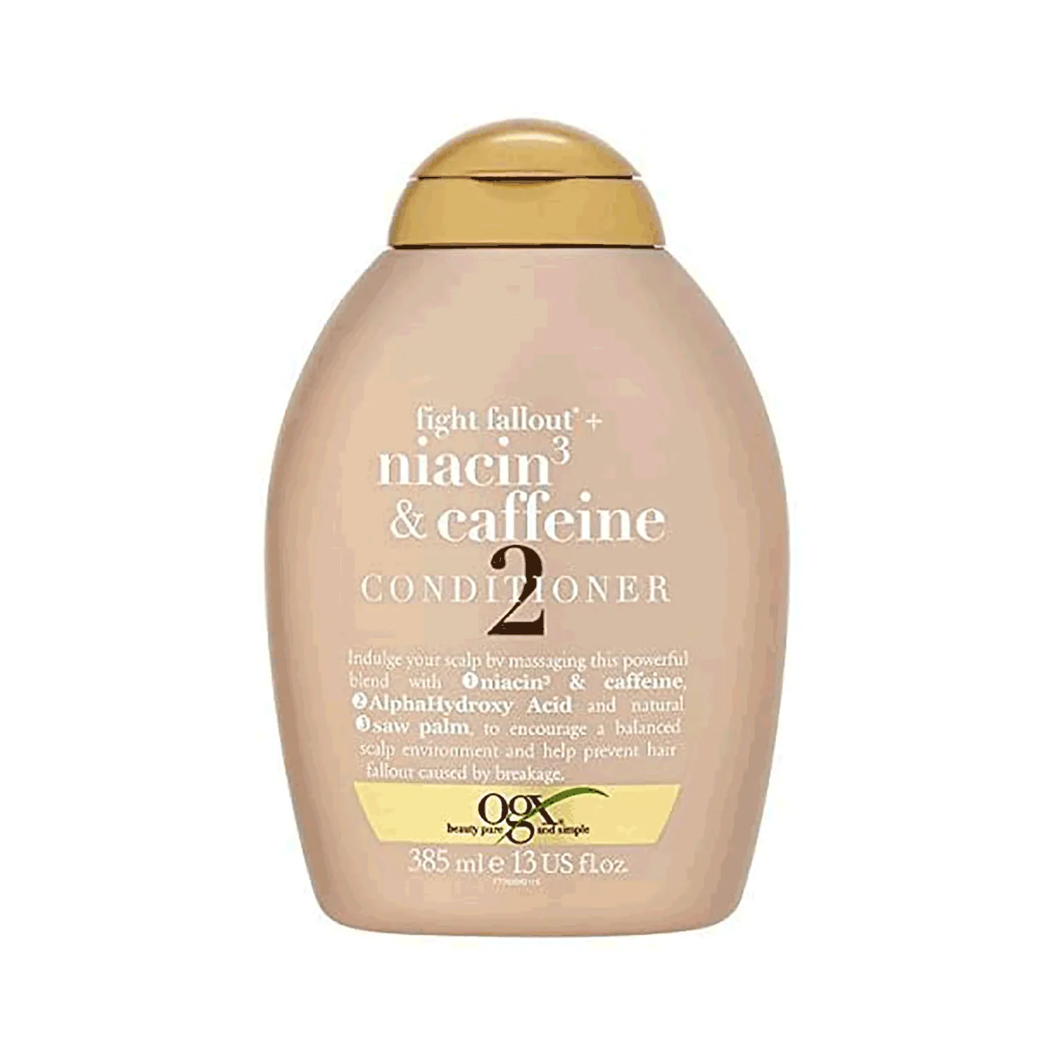 أو جى أكس بلسم الشعر بالنياسين والكافيين لمعالجة الشعر التالف 385مل