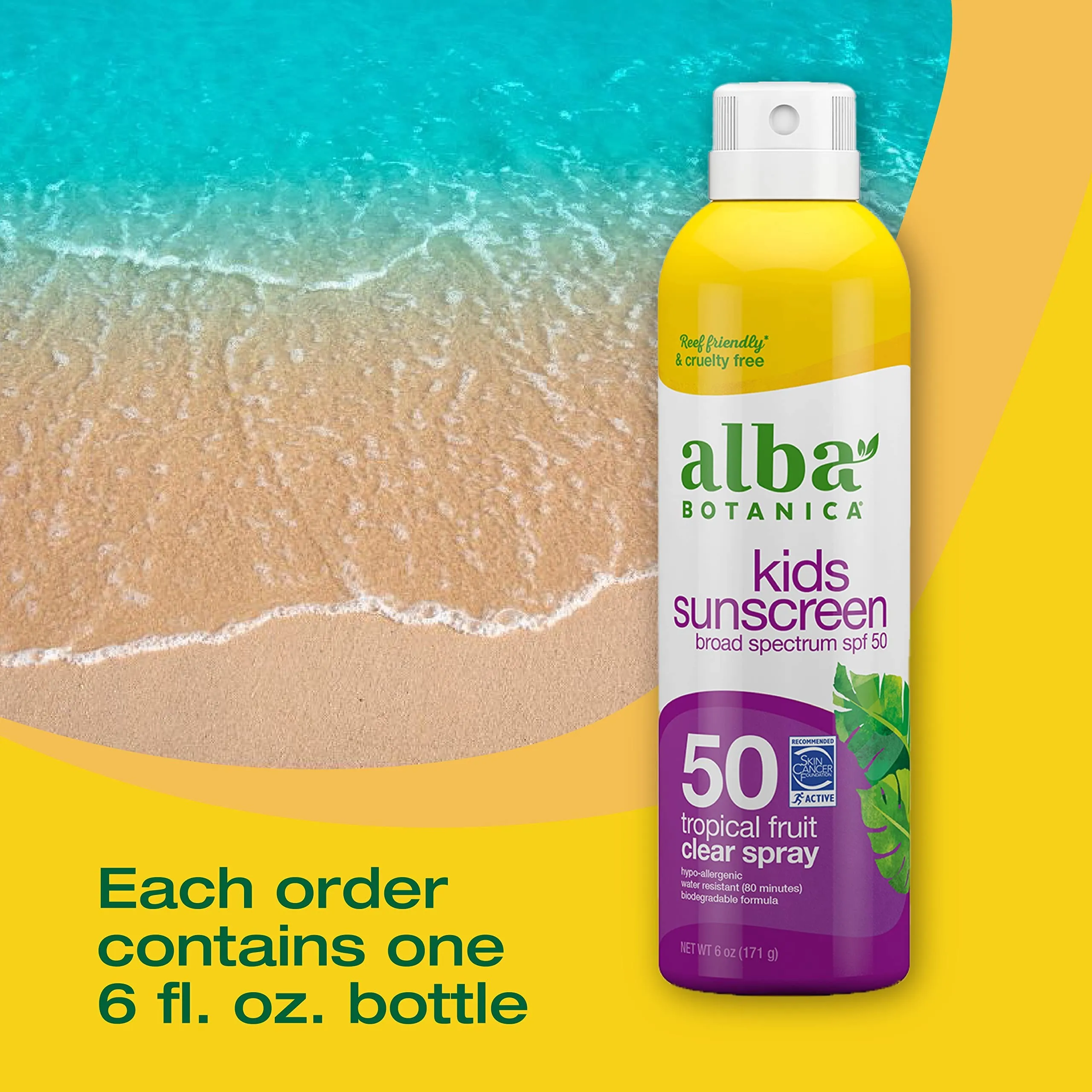 ألبا بوتانيكا سبراي واقي شمس للأطفال SPF 50 ١٧١جم