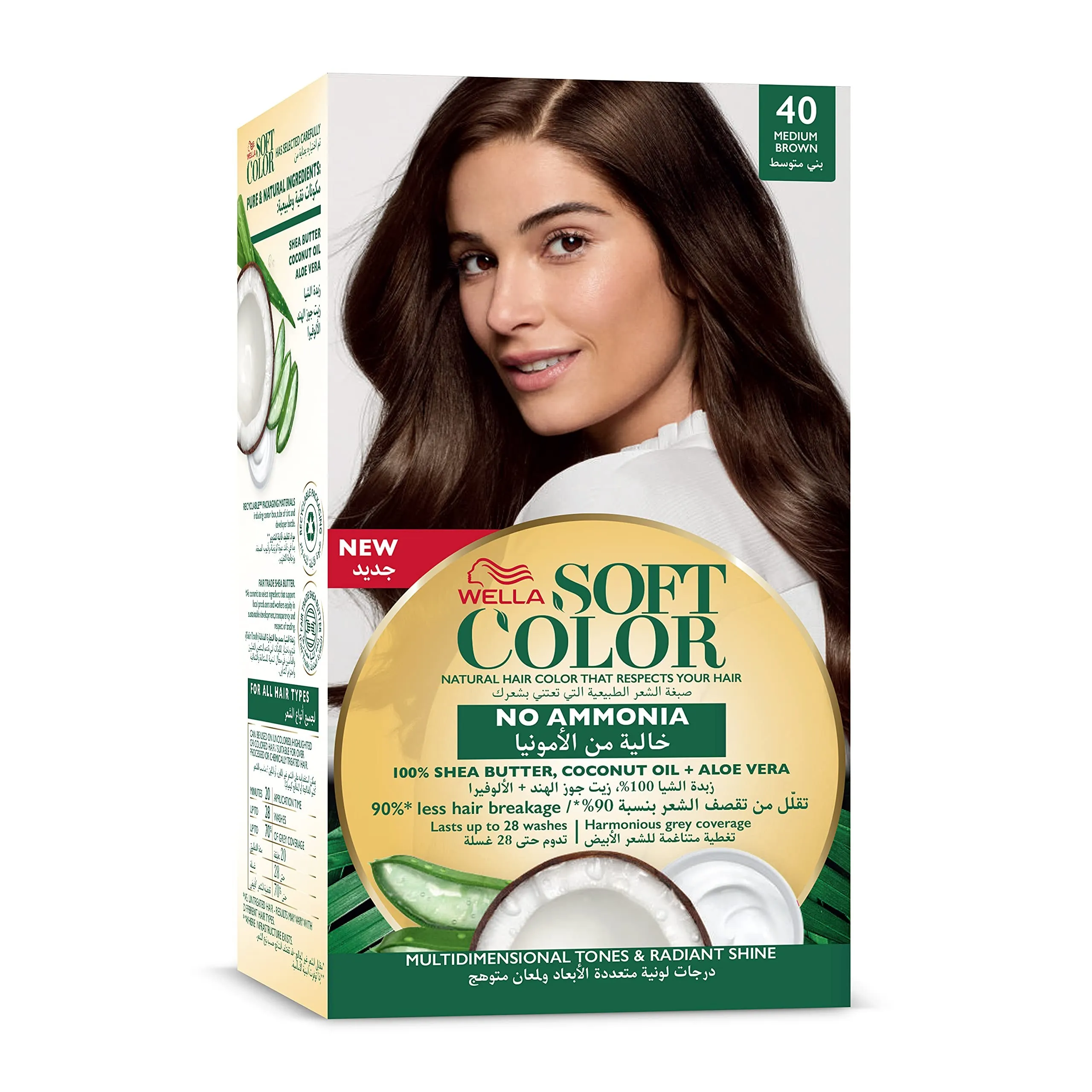 ويلا سوفت كولور 40 صبغة شعر بني متوسط