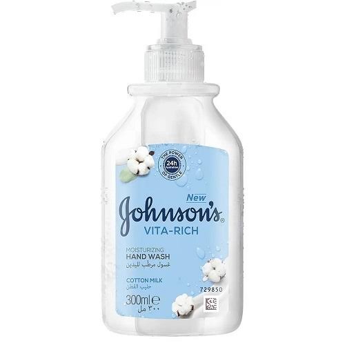جونسون فيتا ريتش غسول اليدين المرطب بحليب القطن 300مل