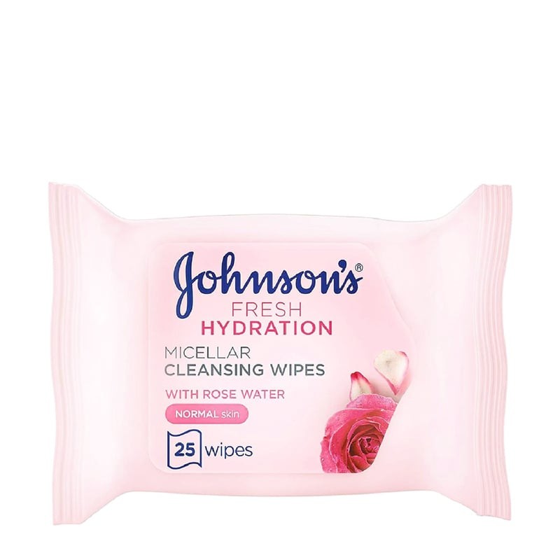 جونسون فريش هايدراشن ميسيلار مناديل مبللة للتنظيف 25قطعة