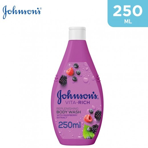 جونسون فيتا ريتش غسول الجسم للنضارة بخلاصة التوت العليق 250مل