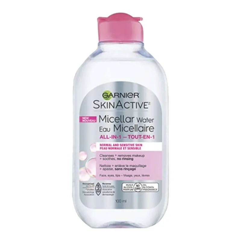 غارنييه سكين أكتيف ماء ميسيلار لتنظيف الوجه للبشرة الحساسة 100مل