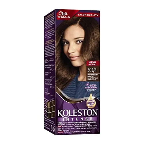 ويلا كوليستون انتنس 303/4 كريم صبغة شعر كستنائي غامق ساحر