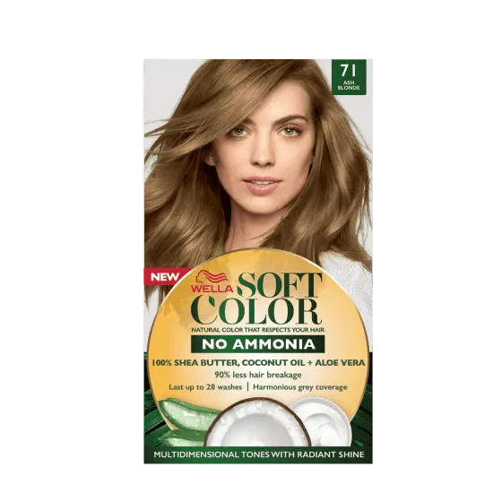 ويلا سوفت كولور 71 صبغة شعر اشقر رمادي