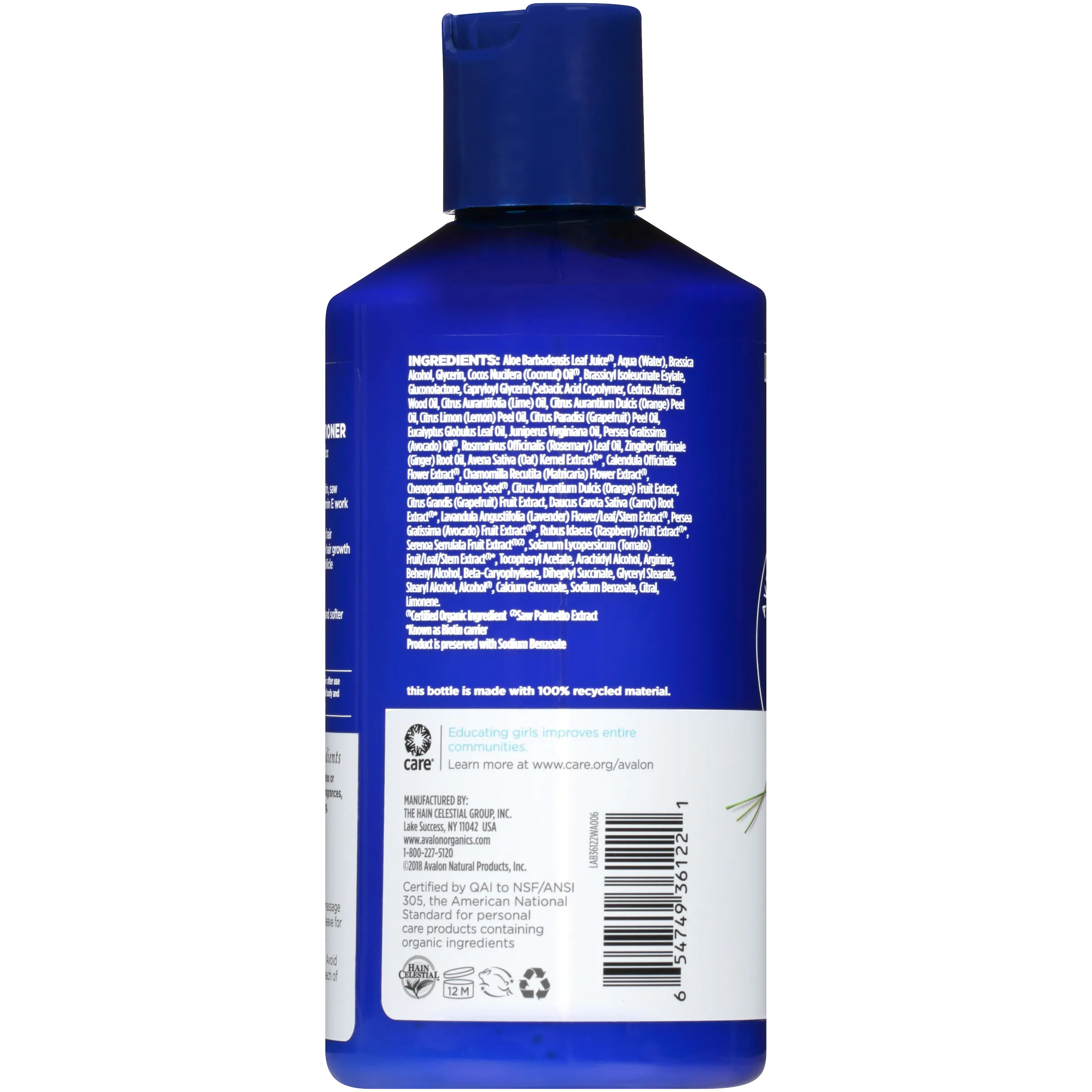 اڤالون أورجانيكس بلسم الشعر بالبيوتين وفيتامين ب 414مل