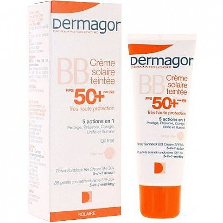 ديرماجور واقي شمس بي بي ملون معامل حماية50+ 40مل
