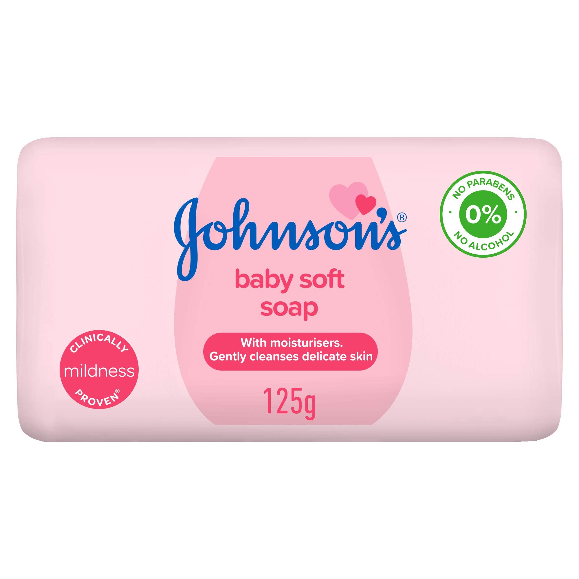 جونسون صابون الأطفال الوردي 125جم