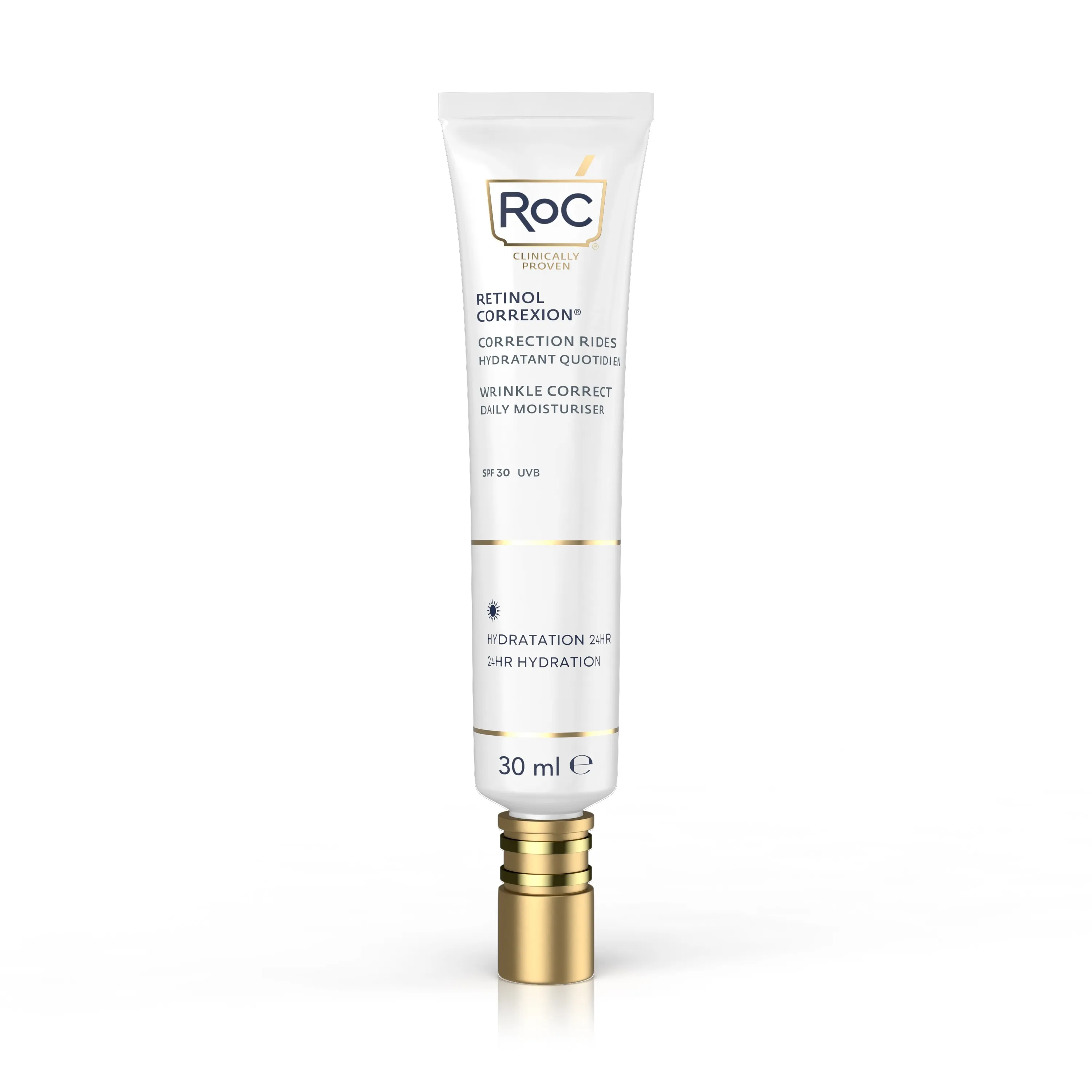 روك مرطب يومي بالريتينول لإصلاح البشرة ومكافحة التجاعيد بمؤشر حماية30 30 مل