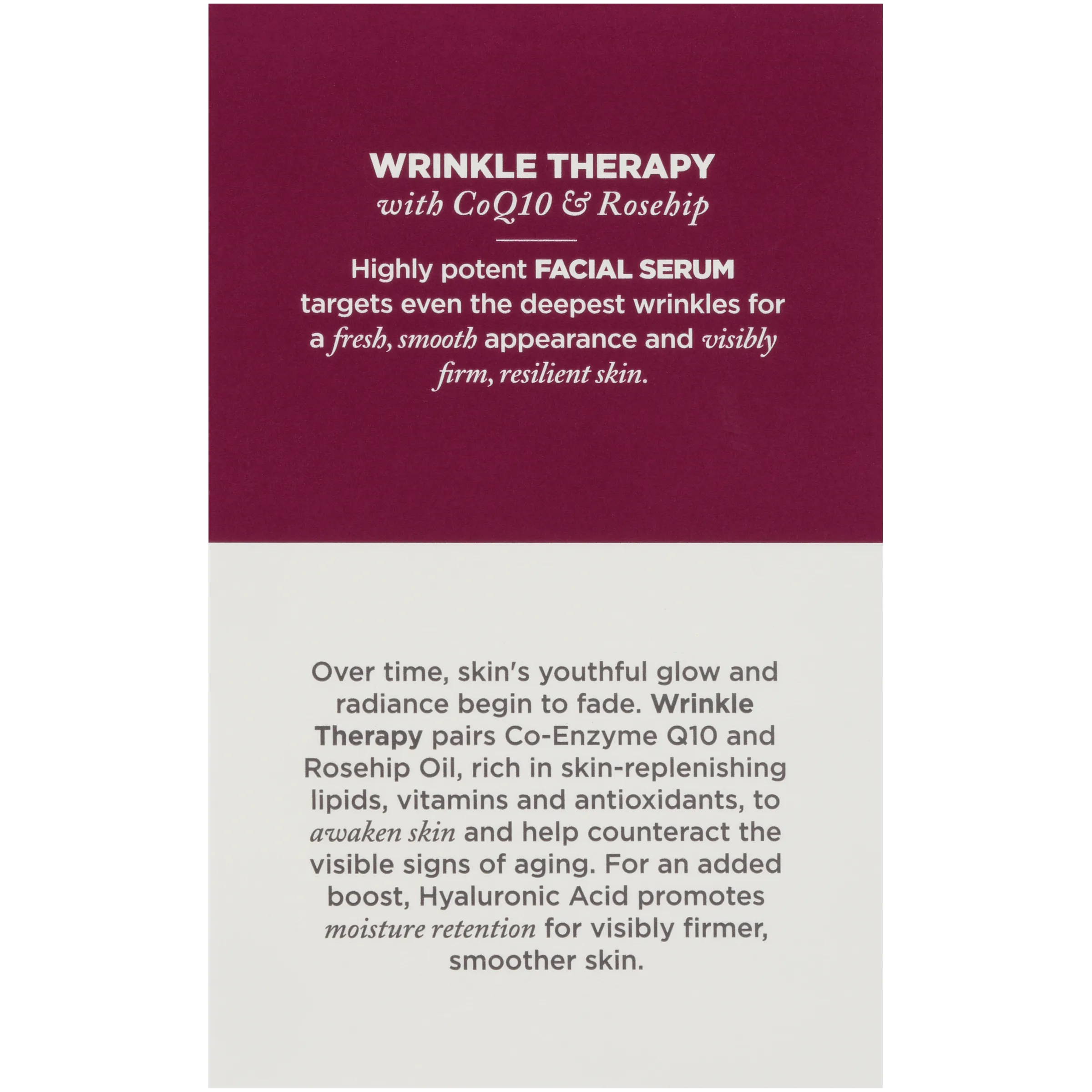 اڤالون أورجانيكس سيروم الوجه لعلاج التجاعيد مع انزيم كيو10 وثمر الورد 16مل