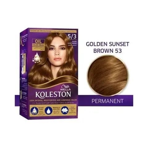 ويلا كوليستون عبوة 5/3 كريم صبغة الشعر شمس الاصيل