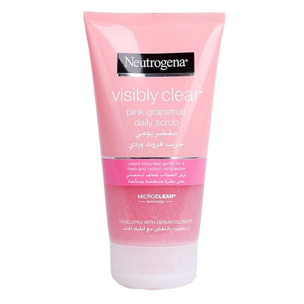 نيتروجينا فيزيبلي كلير مقشر يومي بالجريب فروت الوردي 150 مل