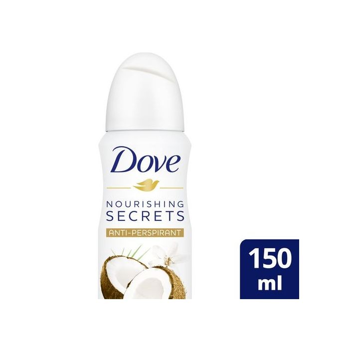 دوف بخاخ مضاد التعرق للنساء بزيت جوز الهند وزهرة الياسمين 150مل