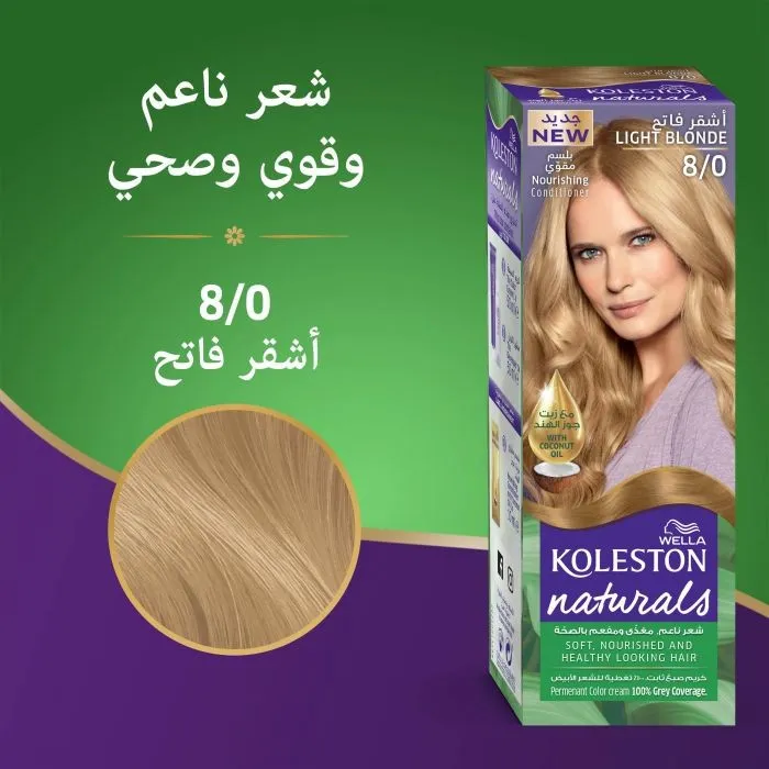 ويلا كوليستون ناتشورالز 8/0 كريم صبغة شعر اشقر فاتح