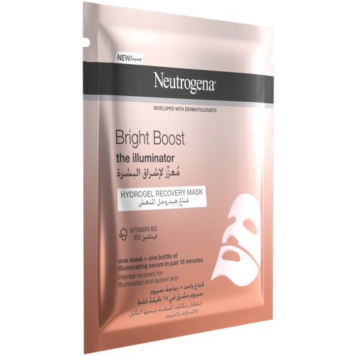 نيتروجينا برايت بوست هيدروجل قناع الوجه الورقي 30مل