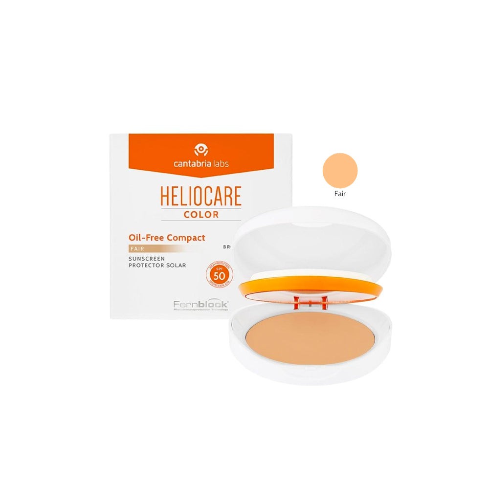 هيليوكير بودر مضغوط خالي من الزيوت بعامل حماية 50 (فير) 10جم