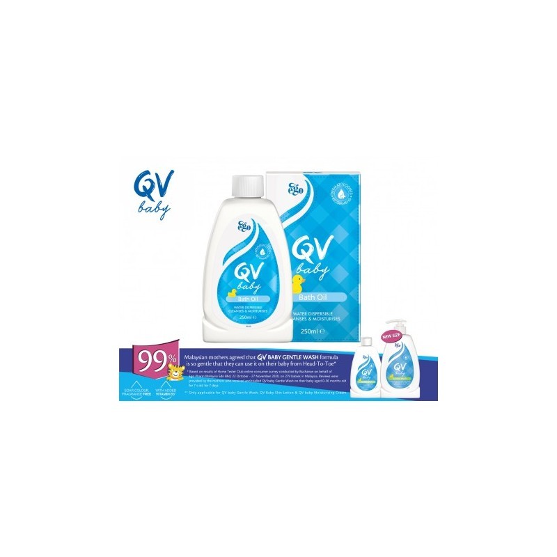 كيو في زيت استحمام للأطفال 250مل
